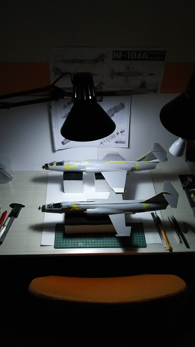 My work scale 1/32

F-104 starfighter

ITALERI kit
HASEGAWA kit

Simultaneous production of two machines ❗️ The journey to completion is long.

#scalemodel
#F104starfighter
#Modeler