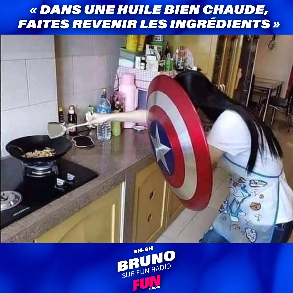 🛡😂 Vous avez déjà vécu une galère en cuisine ? #BrunoFunRadio