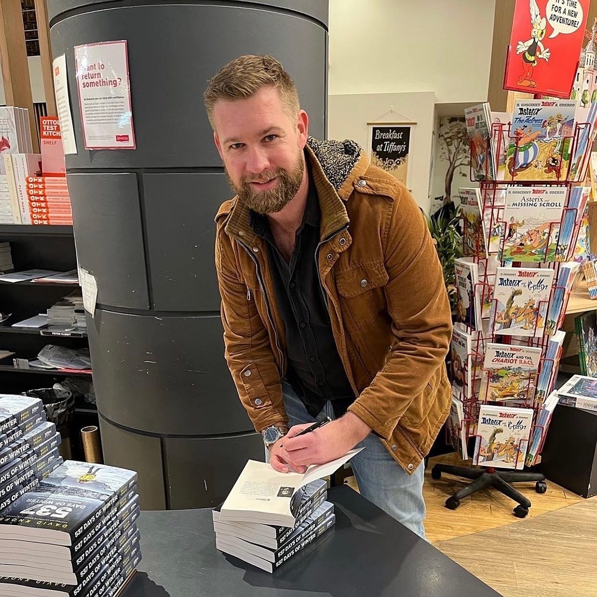 AffirmPress's tweet photo. It’s been a busy day of book signings for author David Knoff. If you haven’t picked up your copy of 537 DAYS OF WINTER, you might be able to snag a signed one! https://t.co/g4HOsZk5B1
