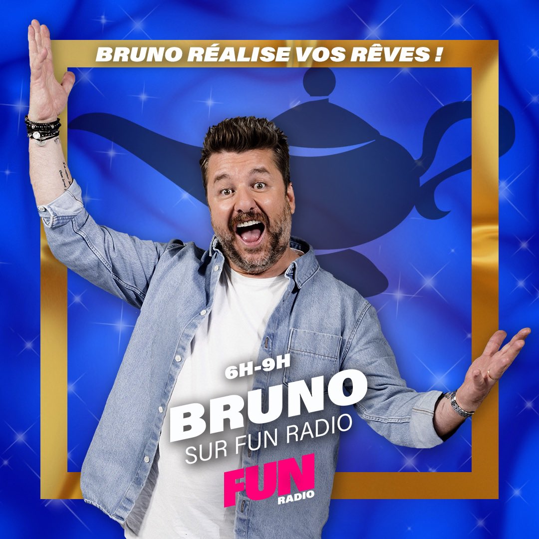 ✨❤️ CE MATIN…BRUNO RÉALISE LE RÊVE D’UN AUDITEUR DE FUN RADIO ! 
🍀 RT + COMMENTE avec le #BrunoFunRadio