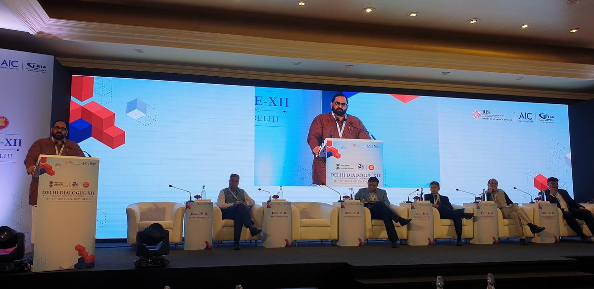 Prabir_India's tweet image. #DD12 second day starts with keynote by Minister @Rajeev_GoI "Success of technology means good connect between government and citizens. Asean and India must unlock the digital potentials" @MEAIndia @AIC_aseanindia  @ASEAN @gitikasrivastav @RIS_NewDelhi @Sachin_Chat