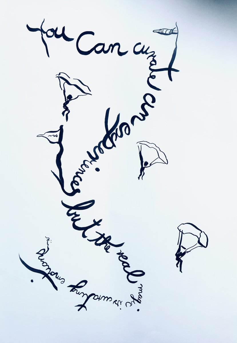 evidence_pilot's tweet photo. “You can curate experiences but the real magic is curating emotions”
#calligraphy #calligraphyart #abstractcalligraphy #visualart #drawing #experimentalcalligraphy #sketching #illustration #asemicwriting #asemicart #minimalisticart #bovec #slovenia #linework #lineseries https://t.co/9C9aJ1V9sb