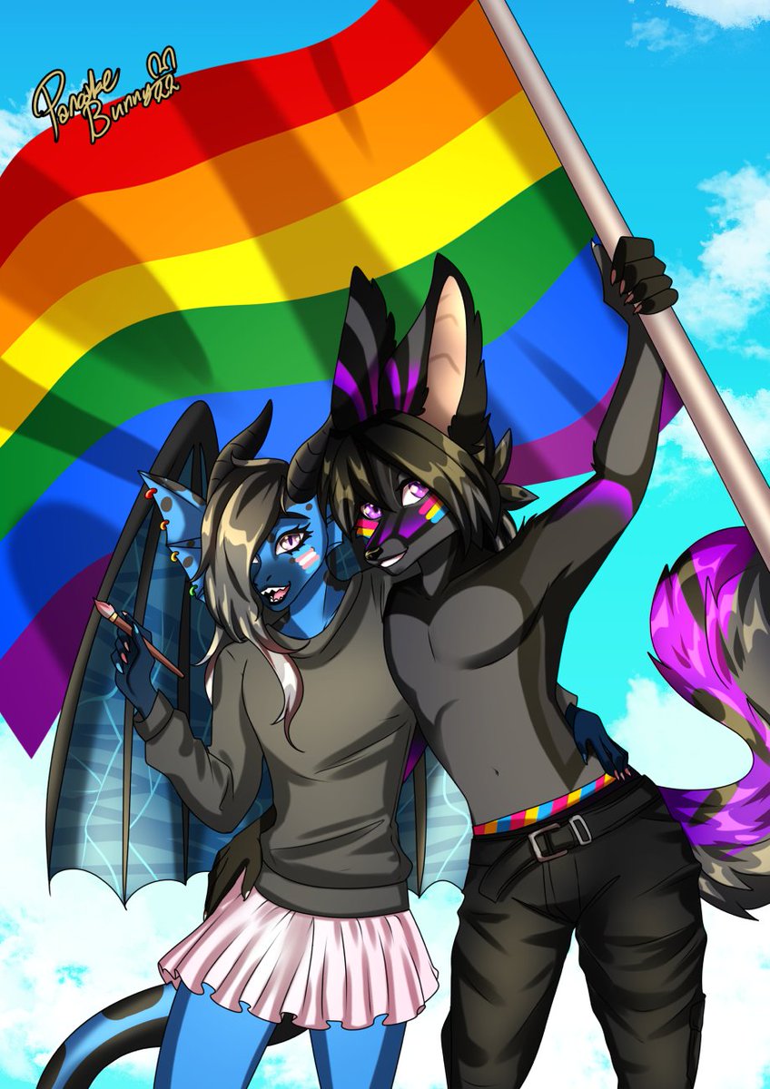 Saphire5400's tweet photo. Pride with my love @Lil_Ryuu 

Artist’s fa: https://t.co/EhCCdNOzxm https://t.co/9gq5JpeckJ