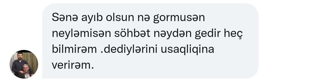 vicdanli_az's tweet photo. Ayıb qanan pesəveng, arvadı hardadı bunun görəsən 😂 bədbəxt https://t.co/gTisqPAUgW