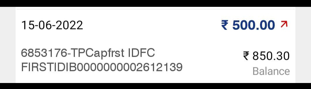 <a href="/IDFCFIRSTBank/">IDFC FIRST Bank</a> @IDFCFIRST_Help. see this my amount you stole from my account