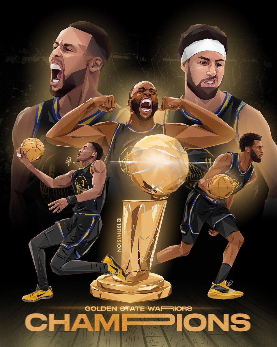 13thvision's tweet photo. Congrats @warriors  on winning the NBA Champions!

#GoldBlooded
#DubNation
#WarriorsGround https://t.co/IVsZgXwaBP