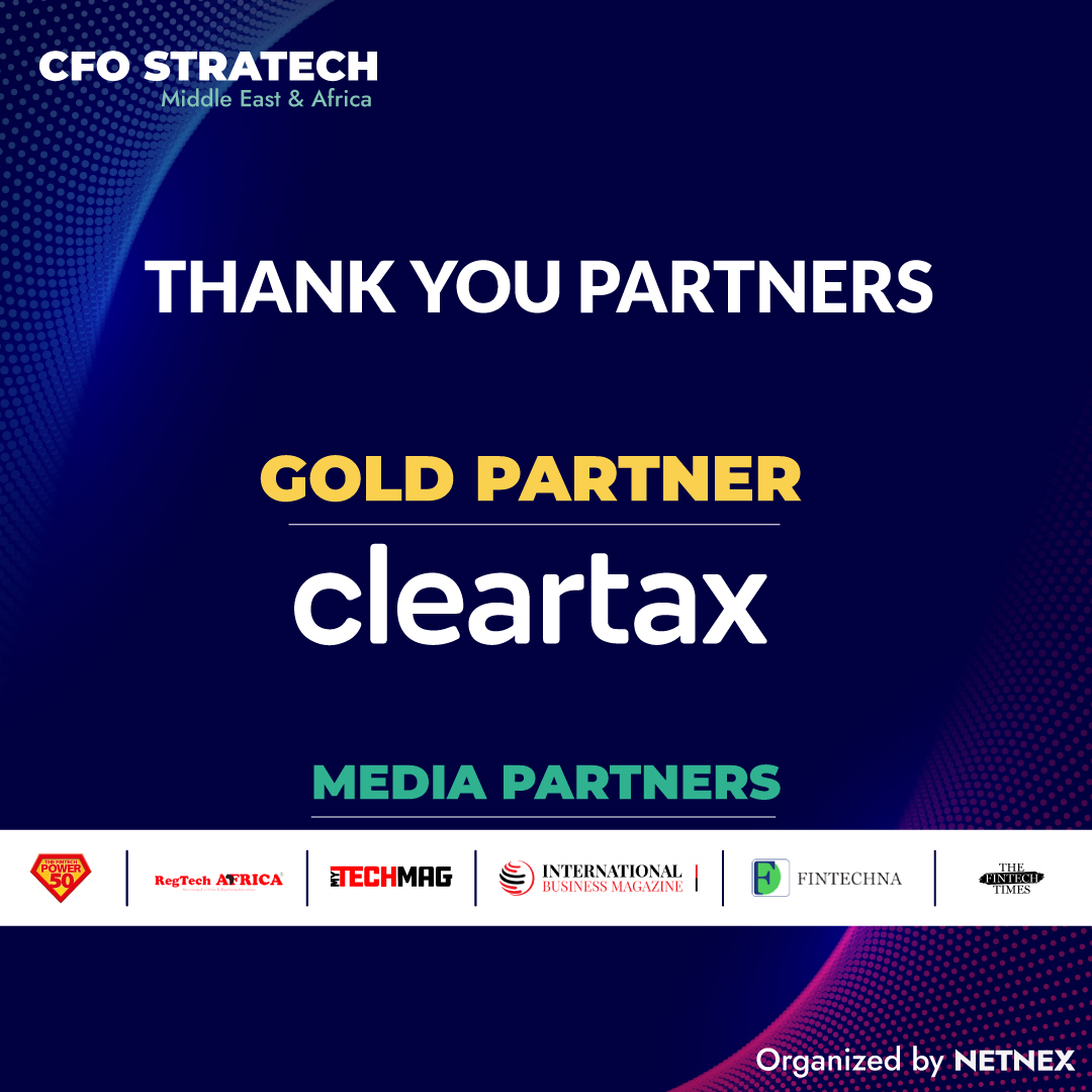 NetnexGlobal's tweet photo. We would like to extend a big thanks to our partners!

The #CFOStraTech MEA 2022 was powered by the expertise of Cleartax.

#CFOStraTech #EmpoweringBusinesses #DigitalTransformation #GrowthandStrategy #FinanceTransformation #BusinessTransformation #NetNex https://t.co/D4QMV3DUDb