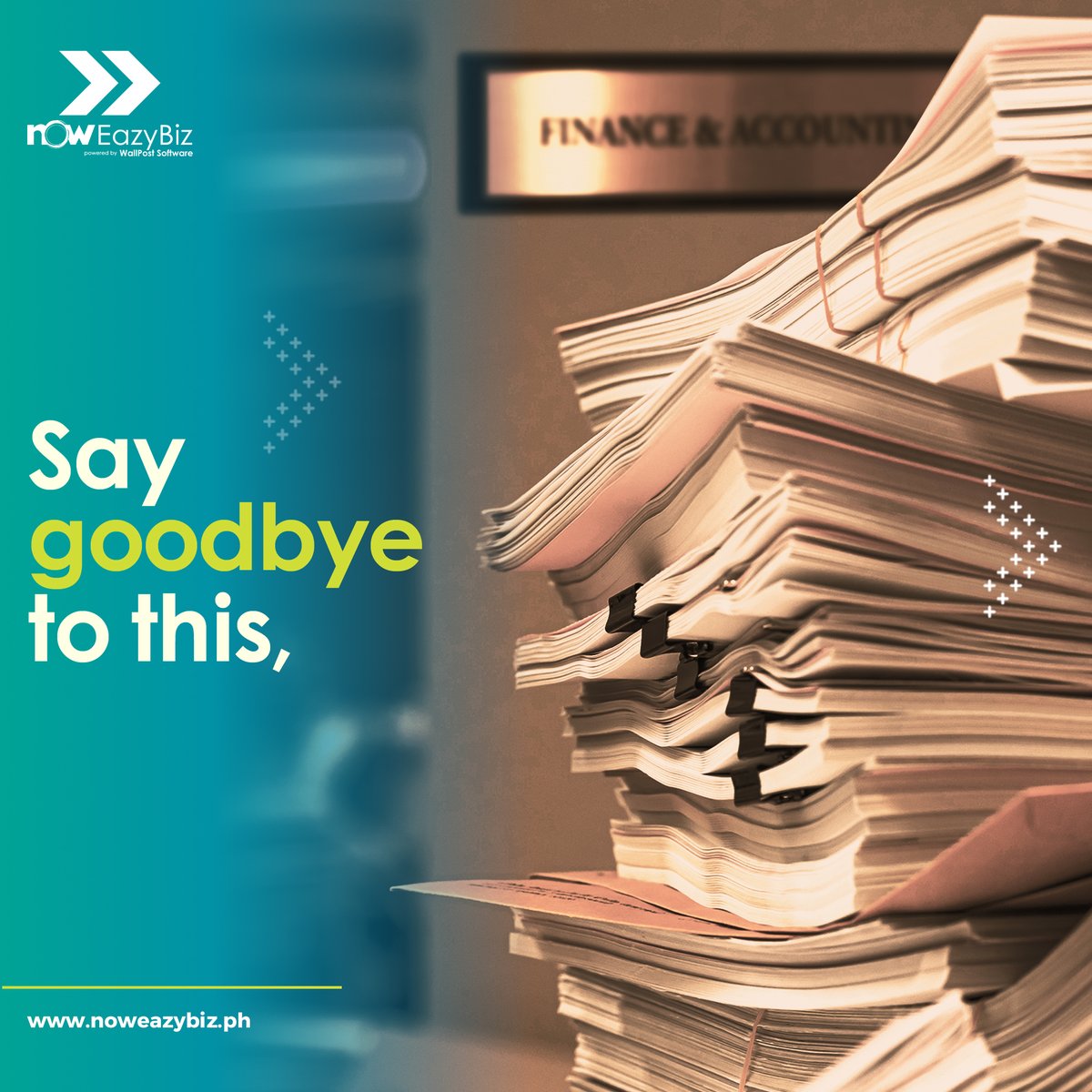 NOWCORPORATION's tweet photo. Tired of overwhelming ACCOUNTING documents? 😵‍💫 🖇️
We’ve got you covered! 

Automate everything with the NOW EazyBiz Finance module 📲 and say hello to eazier accounting! 👋🏻  https://t.co/hWfOxSFktM 

#NOWEazyBiz #SMEph #ERP #Accounting https://t.co/1WjU6qp5T0