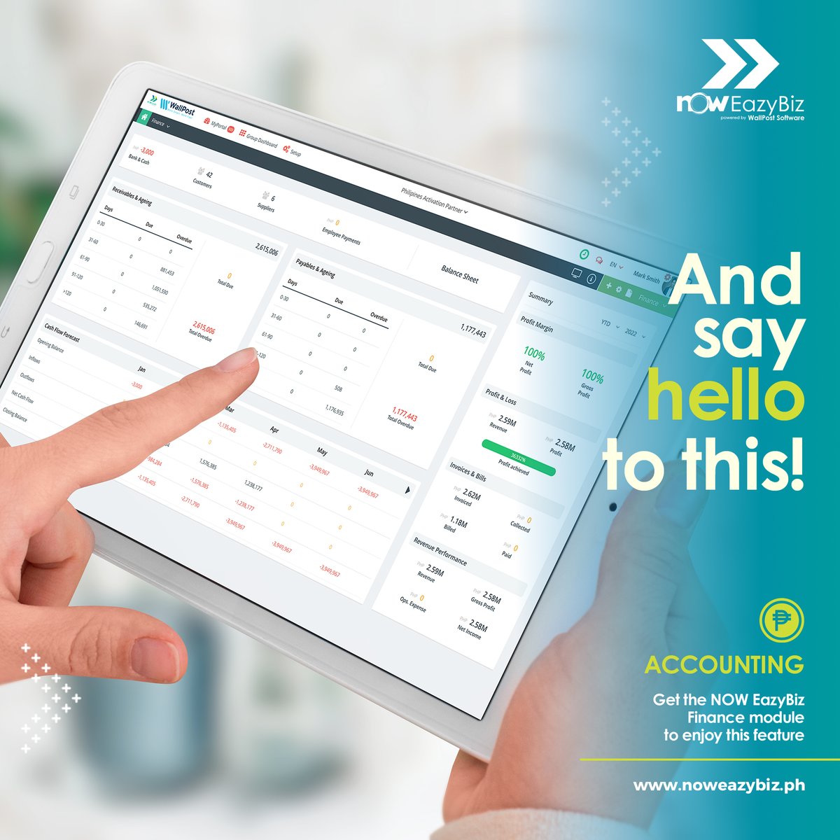 NOWCORPORATION's tweet photo. Tired of overwhelming ACCOUNTING documents? 😵‍💫 🖇️
We’ve got you covered! 

Automate everything with the NOW EazyBiz Finance module 📲 and say hello to eazier accounting! 👋🏻  https://t.co/hWfOxSFktM 

#NOWEazyBiz #SMEph #ERP #Accounting https://t.co/1WjU6qp5T0
