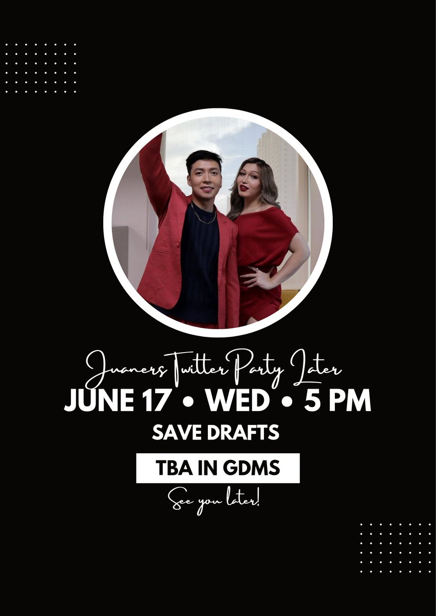 pxxnns's tweet photo. ‼️TWITTER PARTY ALERT‼️
 hello mga ferson, We will be having a Twitter Party for Raf and Nathan guesting on Baranggay Kumu Check ur respective GDMs for the tag. See you later.✨ https://t.co/2lOrGn7RmW