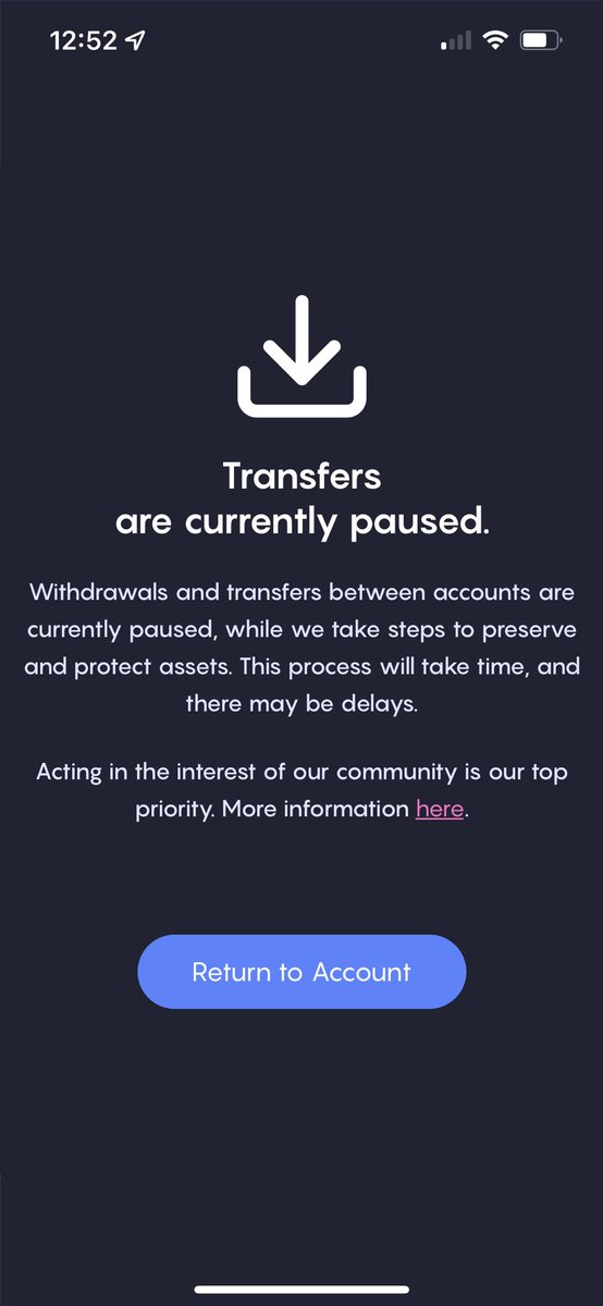 MajickPanda's tweet photo. I think @CelsiusNetwork is broke
They’re literally telling you they’re taking steps to “PRESERVE & PROTECT” your assets. Preserve, tho?
Literally, my #BANK has never taken these measures. They’re making the #cryptomunity look bad.
Let the people have their assets back! https://t.co/BwWwH3cwzh