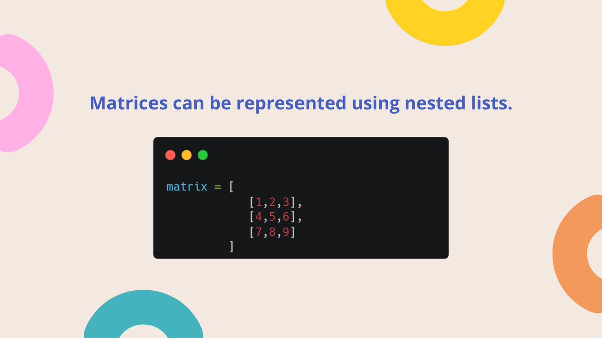 rajeshcodes's tweet photo. An example of nested lists https://t.co/uoPMRBPl0H