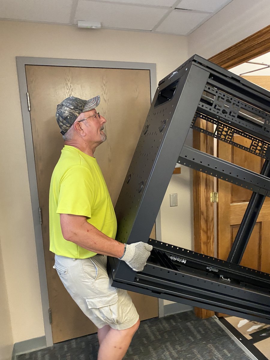 We are #DTCThankful to the warehouse team and our staff for helping unload and bring in new equipment for our datacenter!  We are preparing for some major maintenance work later this month.  Could not have done it without their help!