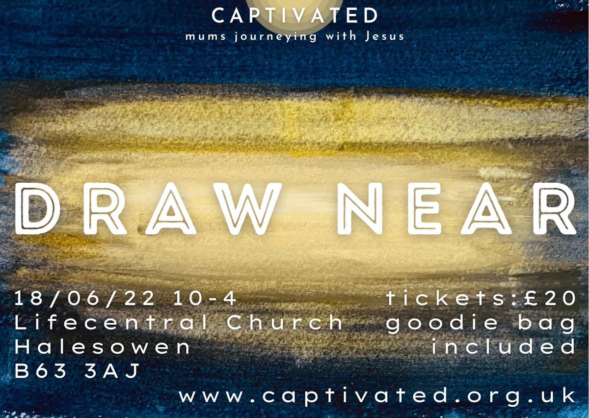 captivated01's tweet photo. Get your tickets today and join us tomorrow at the Captivated Conference. https://t.co/a4fLenOGAF #mums #christian #drawnear https://t.co/9bTnU8bcg3