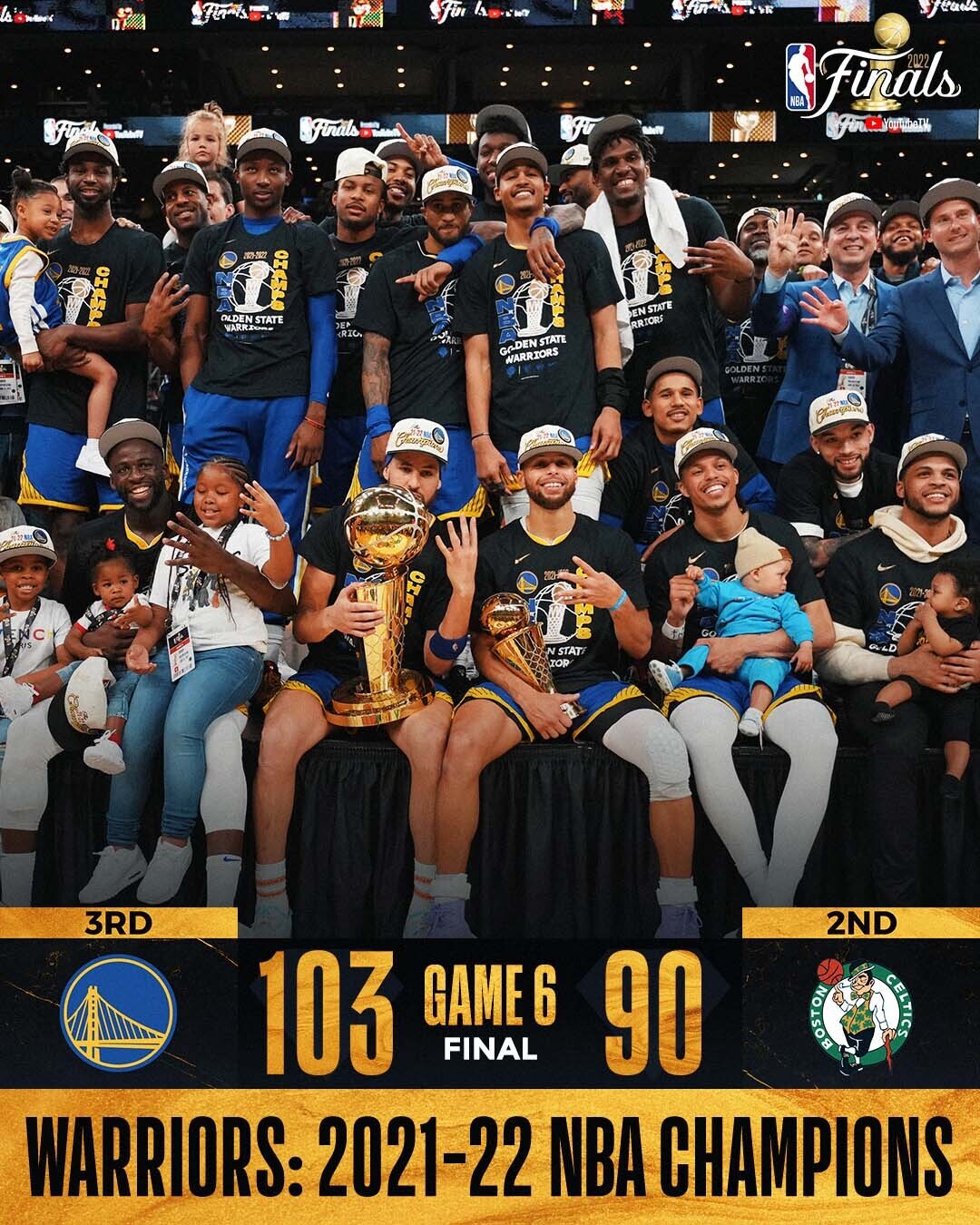 NBA - The Golden State Warriors are the 2021-22 NBA Champions!