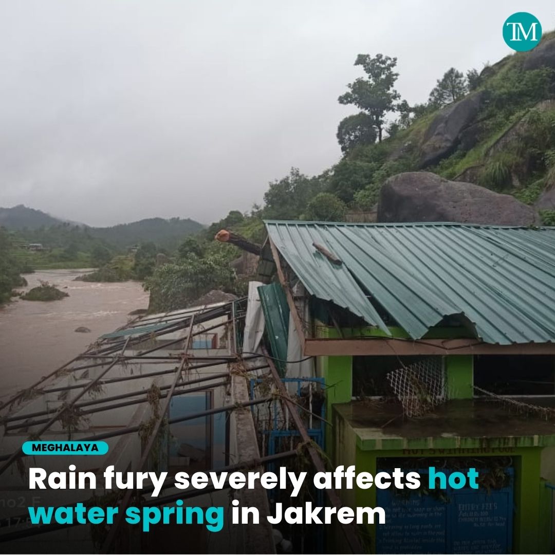 TheMeghalayan's tweet photo. The hot water spring in Jakrem is in poor condition as it overflowed with water from the Phot Umjarain river.
#news #meghalayanews #TheMeghalayan #northeast #rain #hotwaterspring #tourist #attraction #Jakrem #Shillong #Phot #Umjarain #river https://t.co/e7aX4maN12