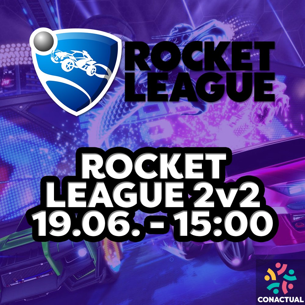 Am Sonntag um 15 Uhr veranstalten wir unser nächstes 2 vs 2 Rocket League Turnier! Es wird eine faire High- und Low Rank Aufteilung geben, also macht doch alle gerne mit! 🏎️

Anmeldelink findet ihr auf dem Discord Server:
discord.gg/conactual

#RocketLeague #eSports