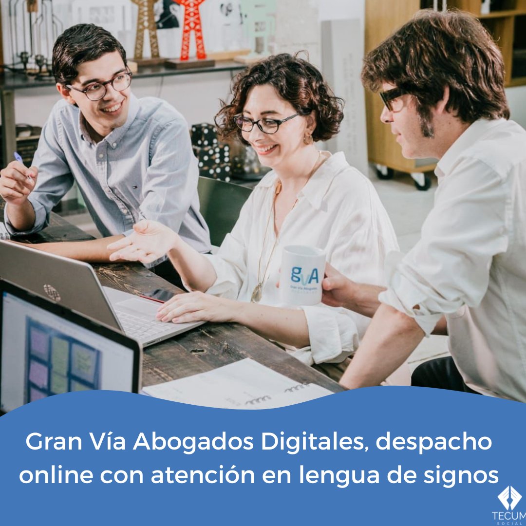 TecumSocial's tweet photo. ¿Tienes una web? ¿Tienes los términos y condiciones, la política de privacidad y otros textos legales bien redactados para tu web? Pues a eso te ayudan desde @maria_abogadadigital 
Y además ofrecen su servicio en lengua de signos.
¡Bravo por Gran Vía Abogados Digitales! 👏 https://t.co/QFhdyIUrwm