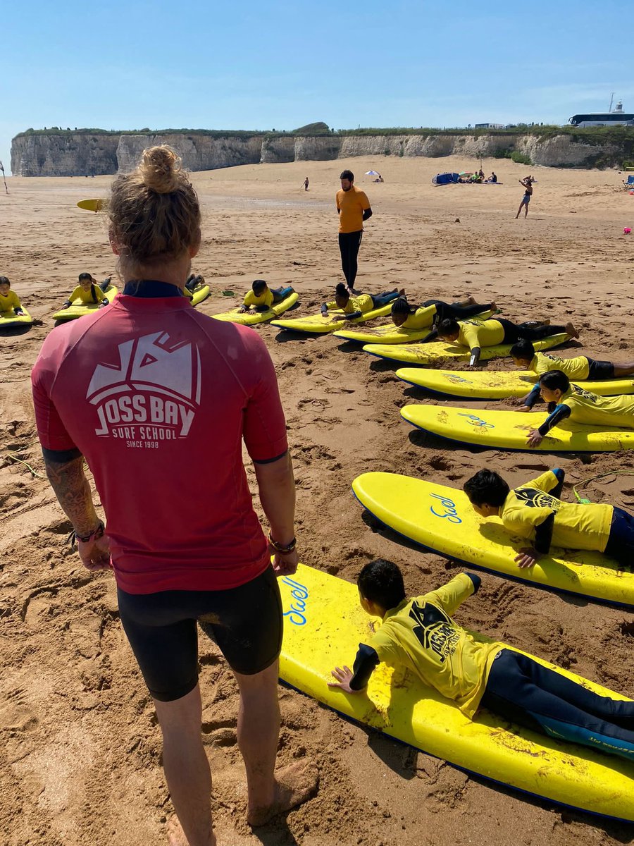 Our Year 5s were back at <a href="/jossbaysurfing/">Joss Bay Surf School</a> yesterday catching some waves 🌊 🏄🏽‍♂️ 
Be The Best You Can Be #BTBYCB #school #education #teachers #london #primaryschool #towerhamlets #edutwitter #surfing #surf #schooltrip