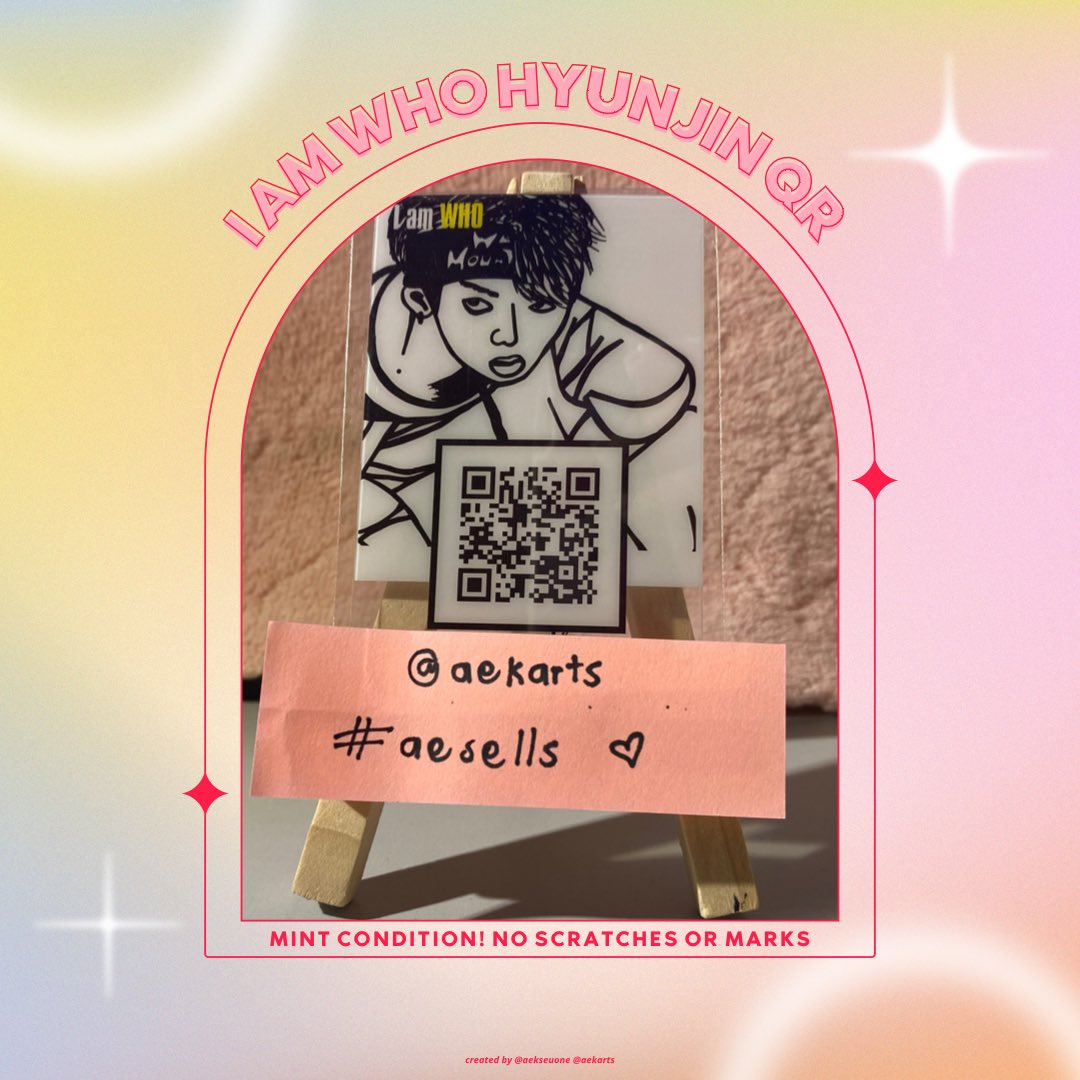 aekarts's tweet photo. WTS / LFB
PH ONLY 🇵🇭 
#aesells 

I AM WHO Hyunjin QR PC
- P250 + PF + SF (P220 if PAYO)
- MM based

💸 MOP : GCASH
🚚 MOD : GGX / Lalamove &amp; Borzo (within MM) 
😢 RFS: need funds

Read carrd before transacting!

🏷 skz i am who chan minho changbin hyunjin han felix seungmin i.n https://t.co/mCXghM7xY8