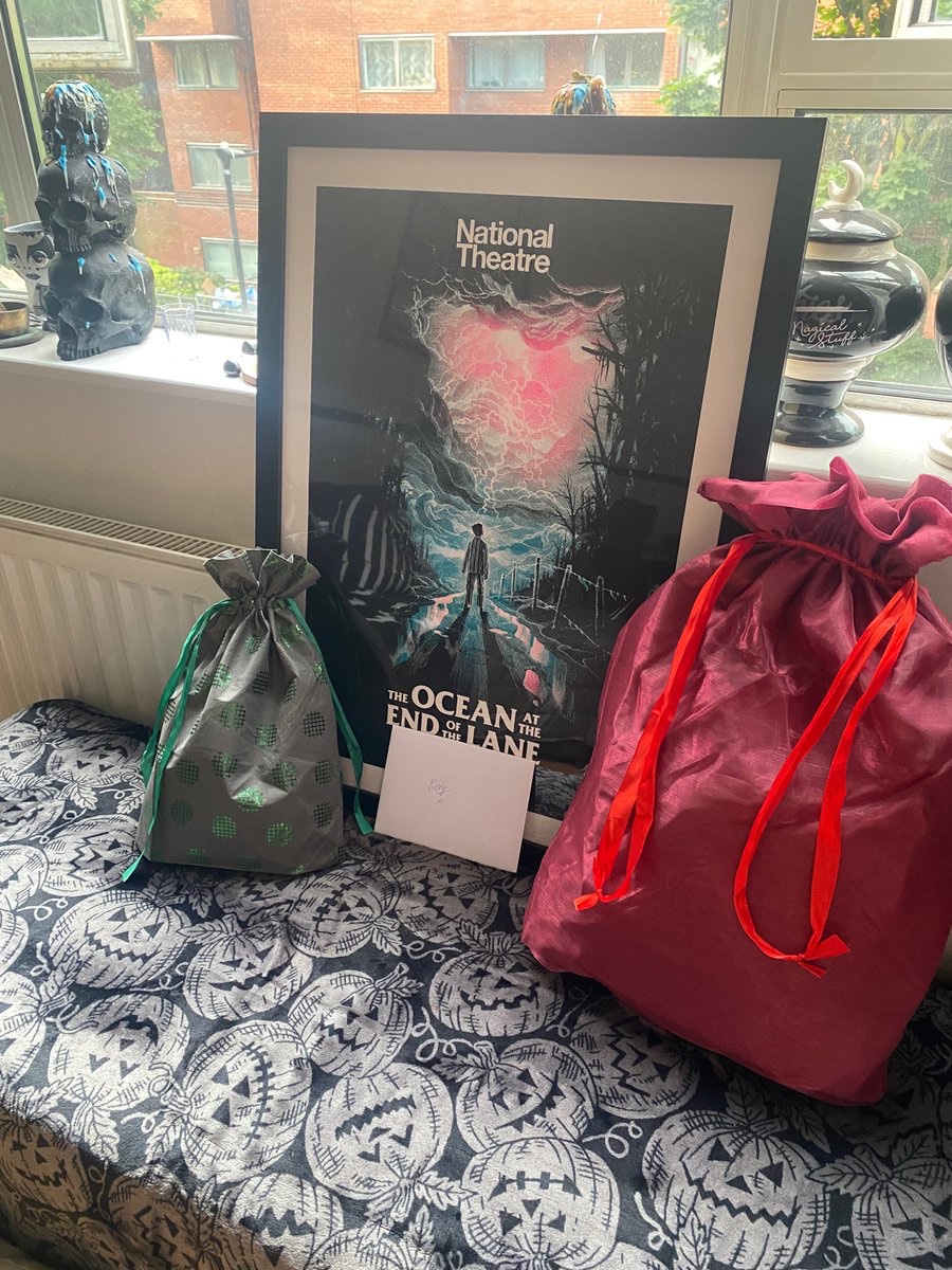queersocialwork's tweet photo. Got my partner jack a beautiful print from @neilhimself @OceanOnStage at the end of the lane for his birthday. We can’t see it in the west end any more but really looking forward to seeing it near home at the mayflower next year! Until then we have this wonderful print 💙💙💙 https://t.co/ChrHbA59I0