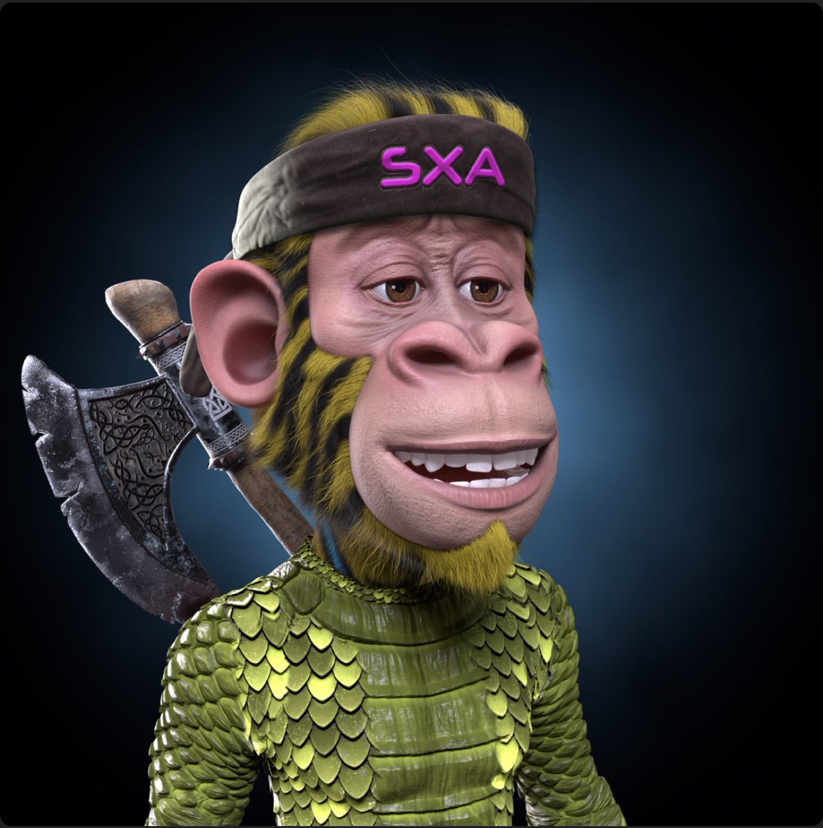 Invest4Succes's tweet photo. Well plainly out here my family at @SpaceXApes went ahead and collaborated together and gave me not 1 or 2 but 3, 3D apes from the current mint because I was hit hard on failed projects and couldn’t afford to mint yesterday! I can’t express enough what this family is! #SXA 😭😭😭 https://t.co/hwApjLoteA