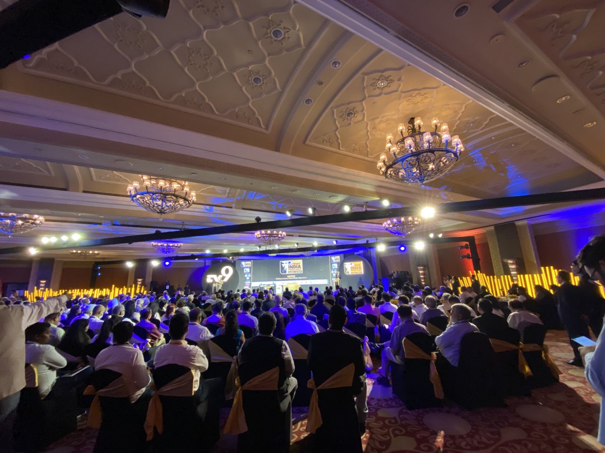 And it begins- the ⁦<a href="/News9Tweets/">News9</a>⁩ #WhatIndiaThinksToday #TV9GlobalSummit - two power-packed days of conversations, debates and dialogues.  Stay tuned ⁦<a href="/justbarundas/">Barun Das</a>⁩ ⁦<a href="/hemantsharma360/">Hemant Sharma</a>⁩ ⁦<a href="/DeepUpadhyaay/">Deep Upadhyay</a>⁩