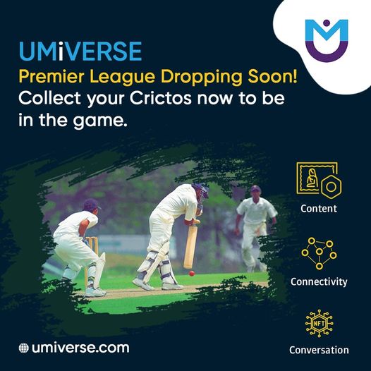 UmiverseOffical's tweet photo. Umiverse is all set to bring the world's most exclusive NFT Cricket League. The league critics are dropping soon.

https://t.co/pjFQ4ElZUw

#cricket #nftcricket #cricketleague #nft #nftart #art #nfts #crypto #nftartist #digitalart #nftcommunity #nftcollector #cryptoart https://t.co/rNsKHpbZhm
