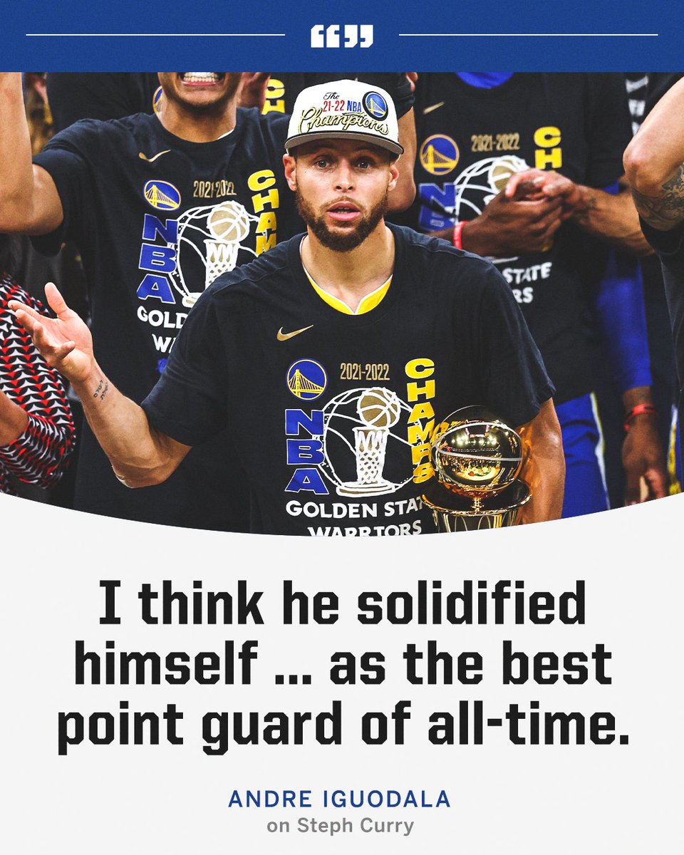 SportsCenter's tweet photo. Iggy with BIG praise for Steph 🐐 https://t.co/MXlyU0fZxo