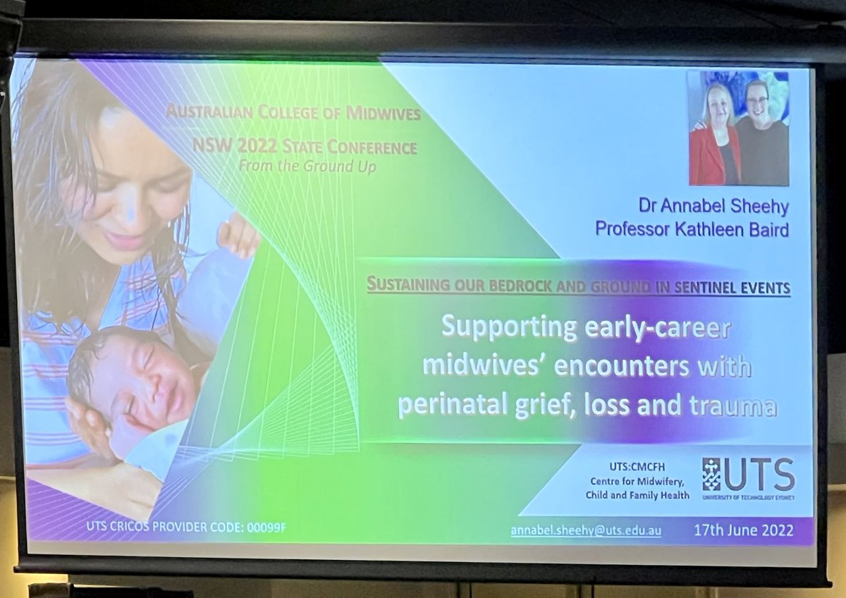 Lifelong learning suits me to a T. Having a ball at the NSW 2022 State Conference @MidwivesACM and presenting my and @kbaird2’s research of #perinatalgriefandloss experiences of new midwives #earlycareermidwives @uts_cmcfh @UTS_Health @utsSoNM @UTSResearch