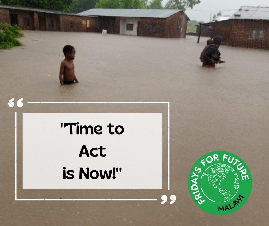 Malawi🇲🇼 is vulnerable to climate change. Floods, dry spells affect us leading to healthy problems, deaths of lives. The solution is #Action .<a href="/WeDontHaveTime/">We Don't Have Time</a>