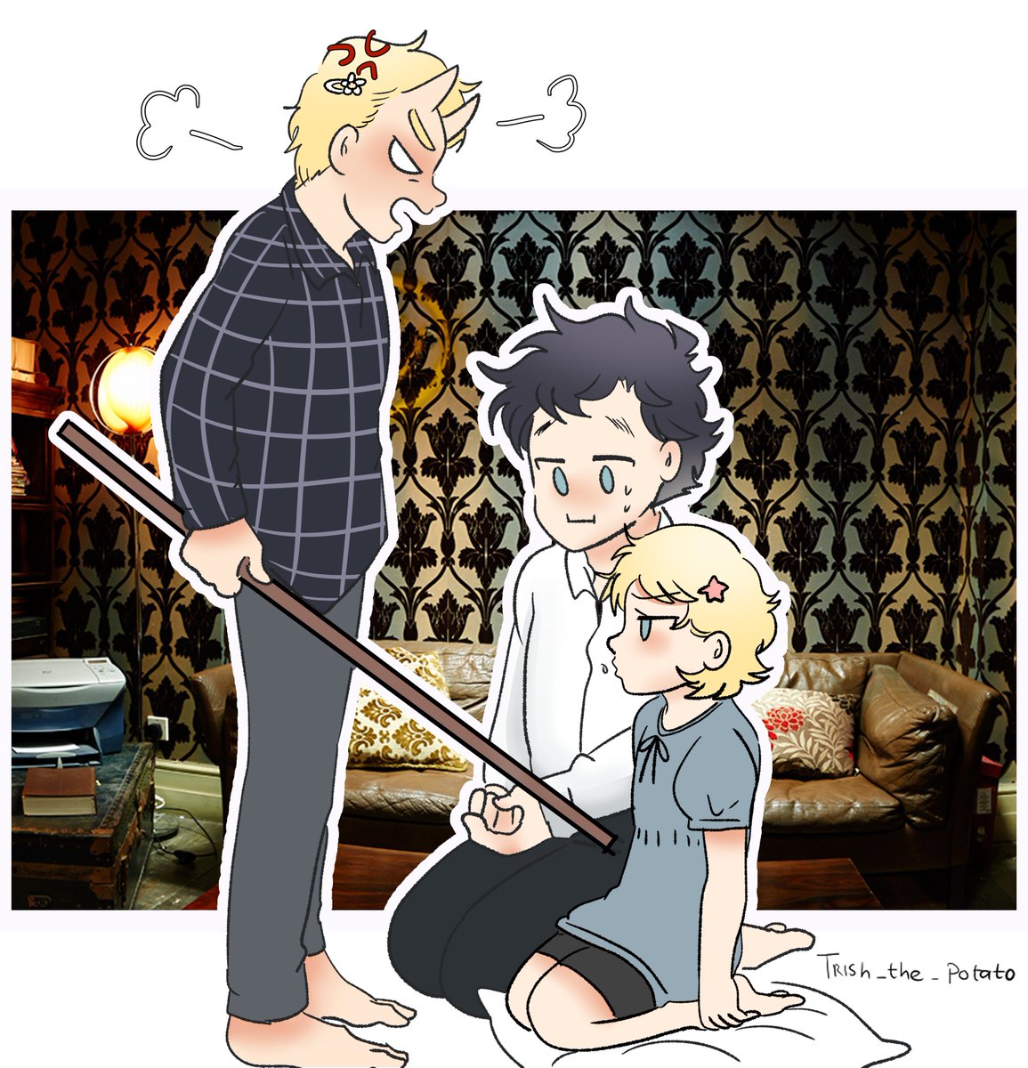 KentangTrish's tweet photo. That one meme 😂

#Johnlock https://t.co/Mv5FGvXLiU
