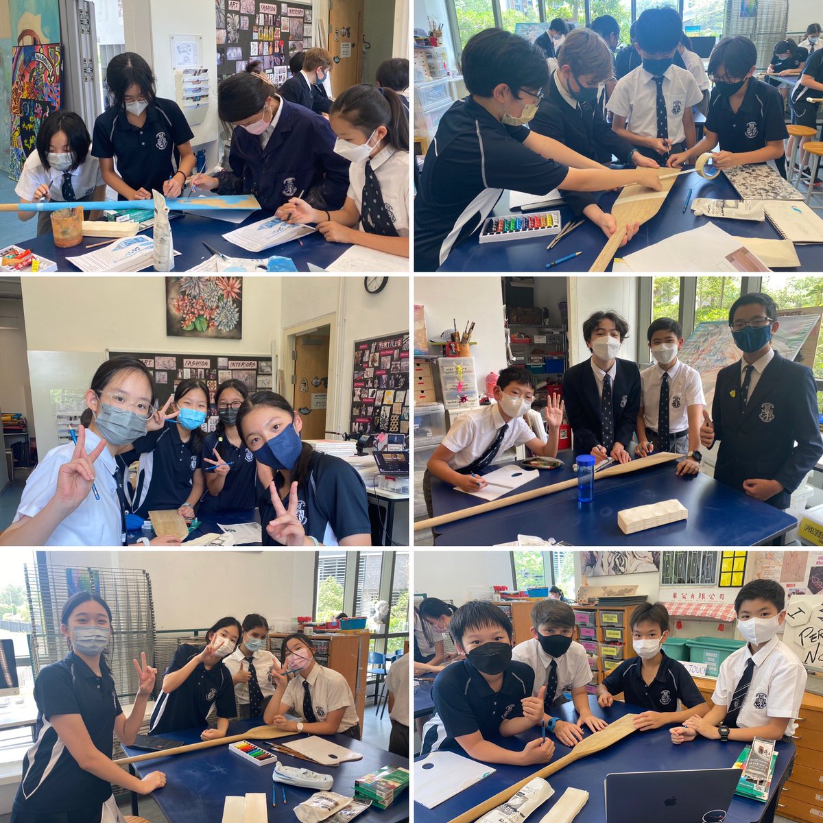 And they’re off!!! The Prep school house art teams are paddling their way to success in this oar-inspiring display of artistic prowess!!! Who will be victorious?! <a href="/HHKSShackleton/">HarrowHK Shackleton</a> <a href="/HHKSDarwin/">HarrowHK Darwin</a> <a href="/HHKSBanks/">HarrowHK Banks</a> <a href="/HHKSNightingale/">HarrowHK Nightingale</a> <a href="/HarrowHKParks/">HarrowHKParks</a> <a href="/HHKSFRY1/">HKKSFRY</a> <a href="/Harrow_HK/">Harrow International School Hong Kong</a>