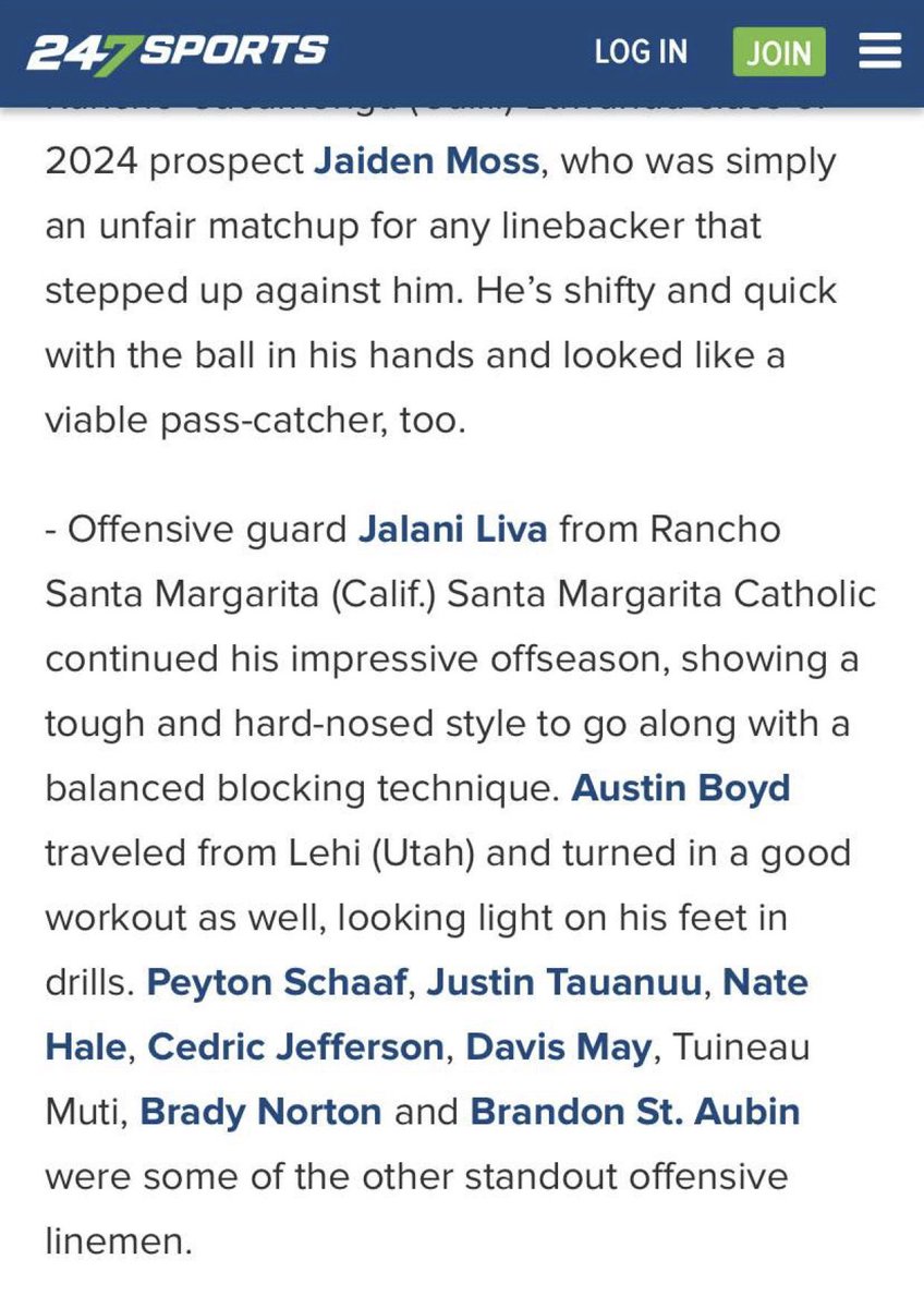 PeytonSchaaf4's tweet photo. Got recognized as one of the the standout linemen at the Redlands lineman camp thank you @bangulo and @247Sports                                                      @vmhsfootball https://t.co/AOuQsuDunZ