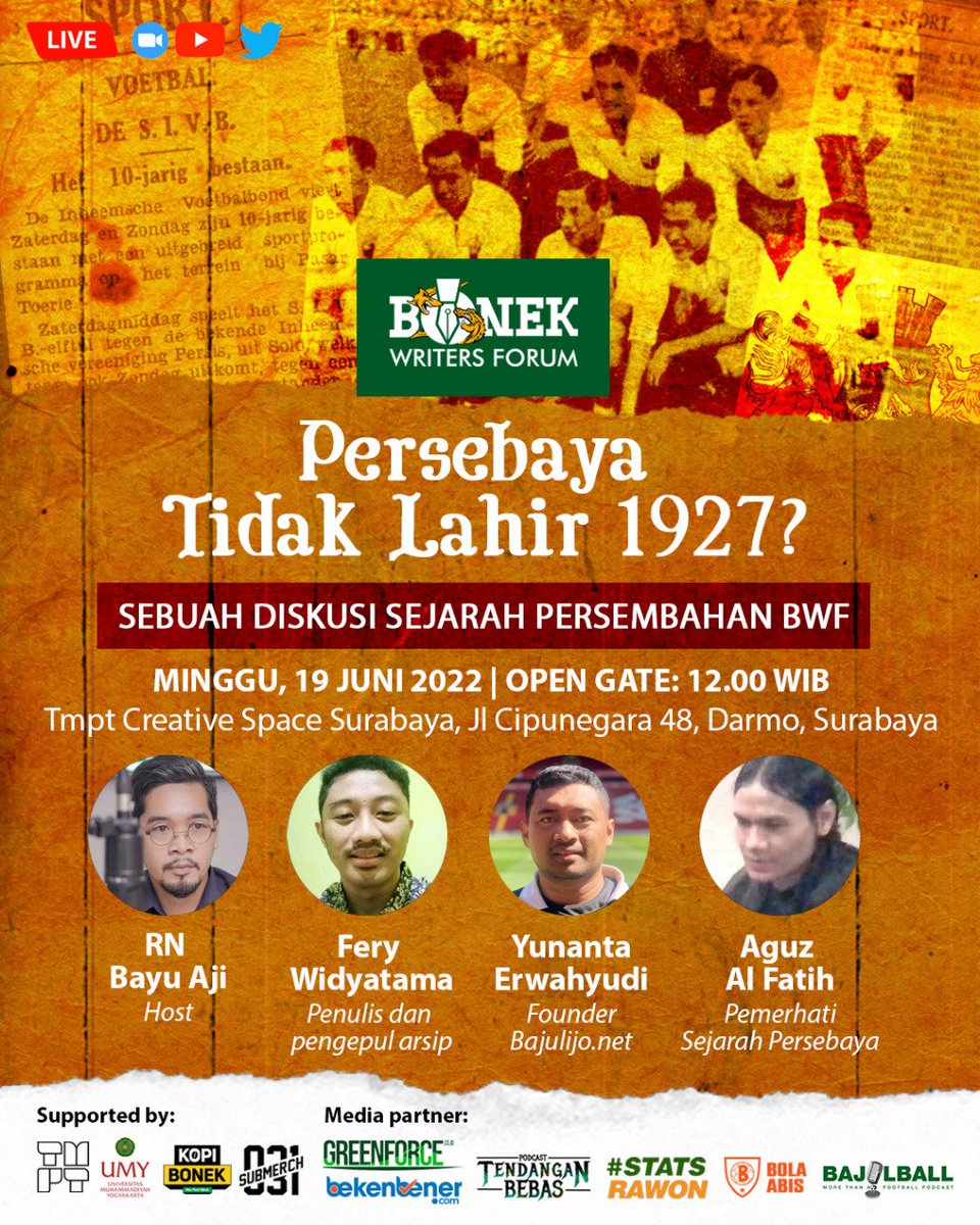 Silakan hadir. Mari berdiskusi bersama BWF

ikutan min yuk <a href="/BanggaSurabaya/">Bangga Surabaya</a> <a href="/SapawargaSby/">Sapawarga Kota Surabaya</a> <a href="/kopdarsurabaya/">Kopdar Surabaya</a> 

Pak <a href="/iriawan84/">Iriawan</a> juga boleh hadir.