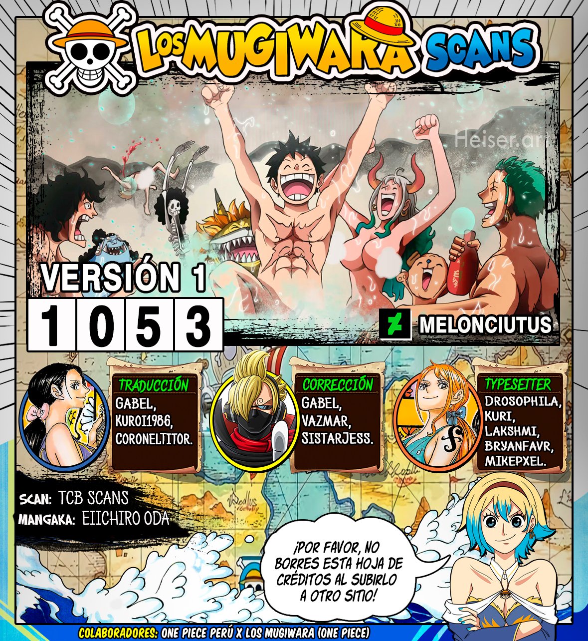 One Piece Chapter 1053, TCB Scans