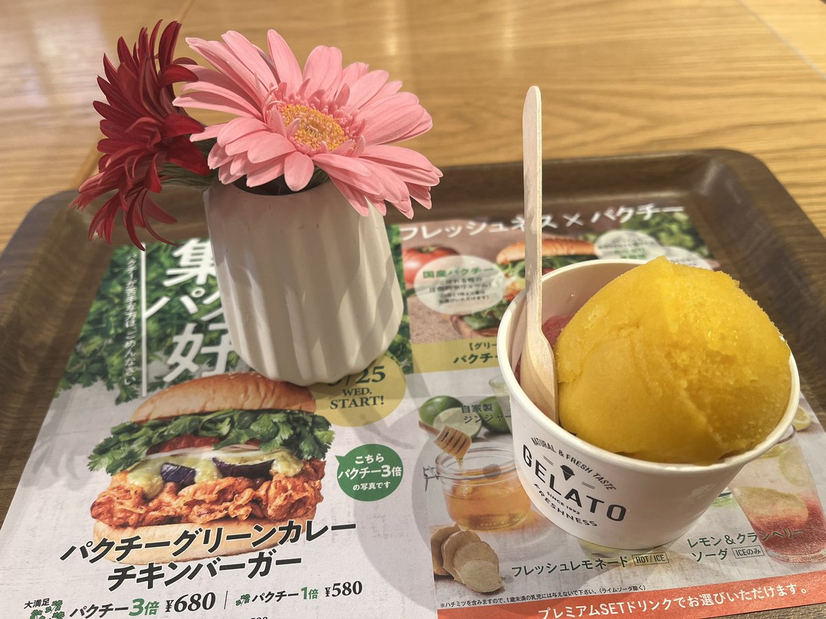 ro_ojg's tweet photo. 美味しいスイーツ♪
胃を守るため、くちの中で溶かしていただく♡

お腹を甘やかすと
自然とひとに頼りたくなる

それって
ひとりで抱えこみやすい人の特効薬じゃないかな

#本当はアボカドチキンバーガー食べたい🍔#フレッシュネス最高 https://t.co/Nlfs0l7CXc