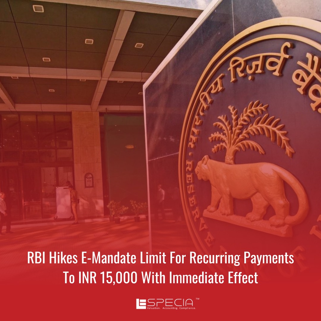 especiaassociat's tweet photo. RBI Governor Shaktikanta Das said RBI increased the Recurring Payments limit to INR 15000 with immediate effect. Last year many people complained of issues with recurring payments under the new regulations.

#B2G #RBI #startup #accounting #startupsolution #investors https://t.co/BDtWQ9W33W