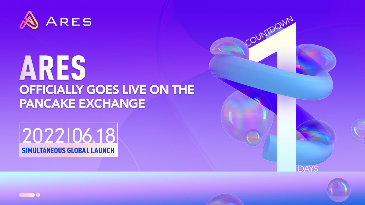 ARES___OS's tweet image. #ARES   One more day
🎉🎉Officially online PancakeSwap
👏👏ARES Global Synchronization
🚀🚀Hot off the presses! Get ready everyone!
 #ARES #Pancake