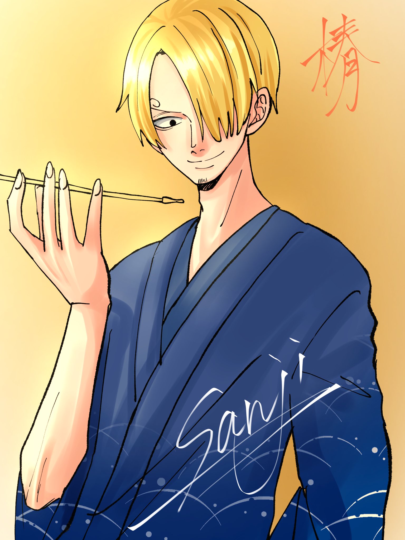 ツバキ ルーレットのサンジくん ワンピース Onepiece サンジ Sanji イラスト T Co Jryql2nqqy Twitter