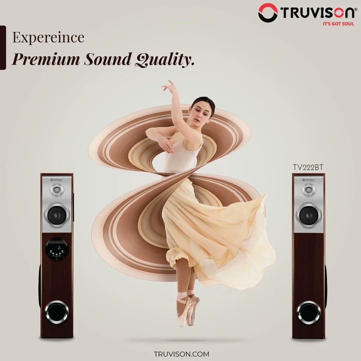 TruvisonInd's tweet photo. Our tower speakers are not only look visually premium but deliver an unmatched audio experience. Crafted carefully by our audio engineers to deliver a complete package of style and power! 💃
Model displayed: TV222BT
https://t.co/tEtOIrYJDk
#Truvison #TruPrice #Lifestyle #Speakers https://t.co/d8bJVhpBra