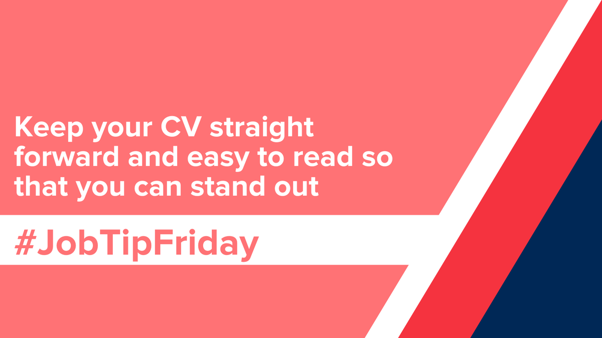 GC_Employment's tweet photo. When #CV writing, don’t get hung up on fancy editing - unless you’re going for a design-based role. Be sure to keep your layout simple and easy to read. It’ll be kinder on the eyes of the prospective hiring manager, or even the CV-reading software they’re using. #JobTipFriday https://t.co/cXqnGLZ5qa