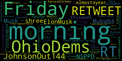 infokalyptisch's tweet photo. Trending in my timeline now: #morning (9) #Friday (5) #OhioDems (4) #RT (3) #JohnsonOut144 (2) #Mubaba (1) #shree (1) #NSPPD (1) https://t.co/F77KRrwrUx