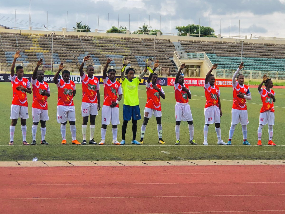 HeartlandQueens's tweet photo. Heartland end Moje winning streak at NWFL Championship

All conquering and rampaging Heartland Queens FC on Thursday pulled an emphatic and resounding 2-1 win against hard fighting opposite, Moje Queens FC at the ongoing 2021/2022 NWFL Championship in Ijebu Ogun State . https://t.co/iNVD7WFe0U