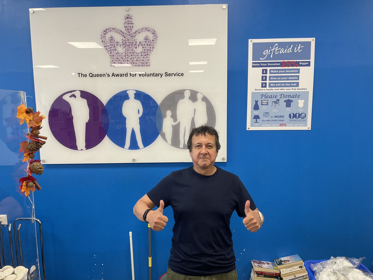 VeteransatEase's tweet photo. Thanks to @JohnLewisRetail we welcome @NormanPeppiatt who joined Veterans at Ease on a six month volunteering secondment thanks to their Golden Jubilee Trust scheme. Norman is already putting his knowledge and experience in retail to good use and is proving to be quite an asset. https://t.co/kfMA3coGQs