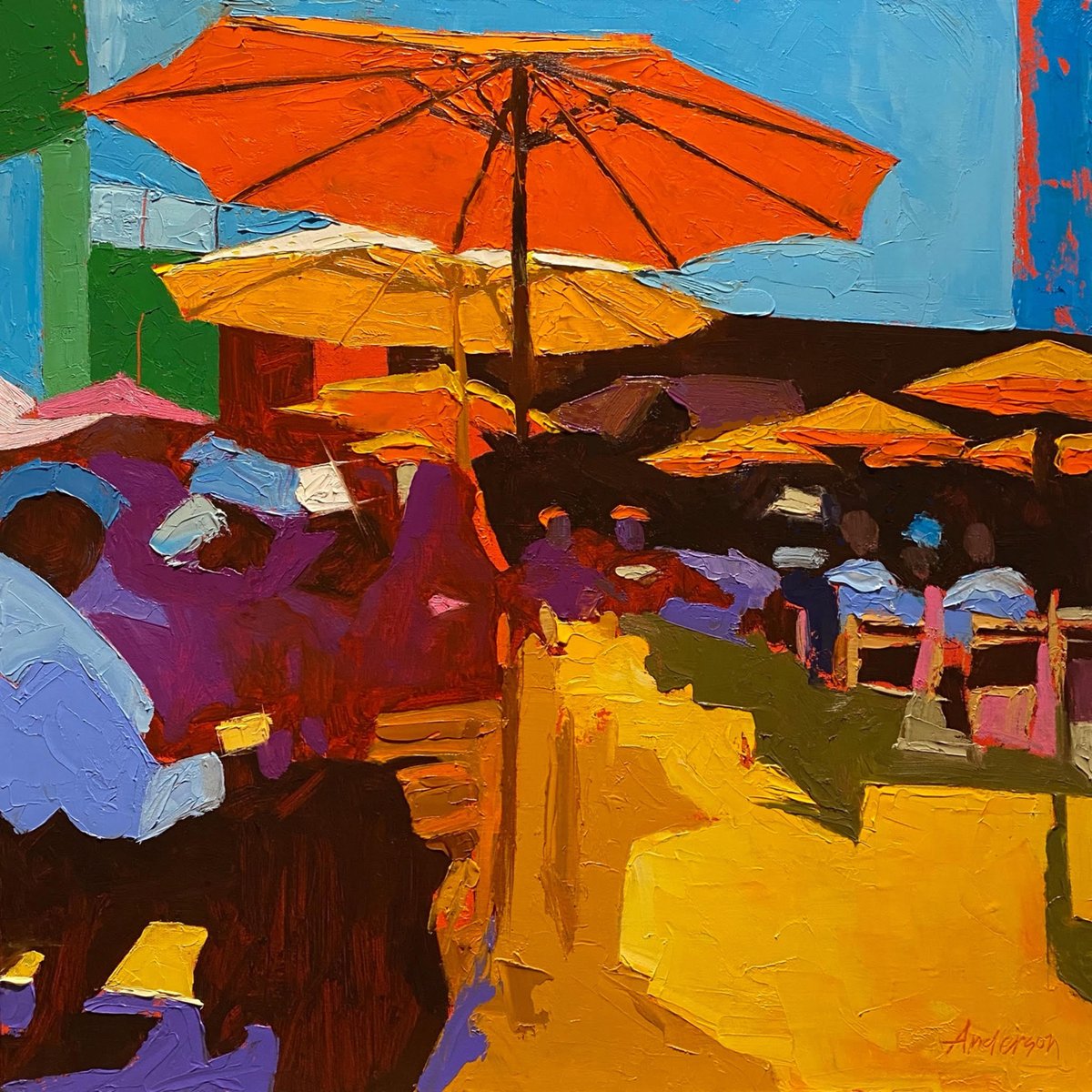 mandersonstudio's tweet image. Art Saint Louis Honors Awards 2022 Exhibition June 11-July 14, 2022 Outdoor Cafe 20x20 oil #artsaintlouis