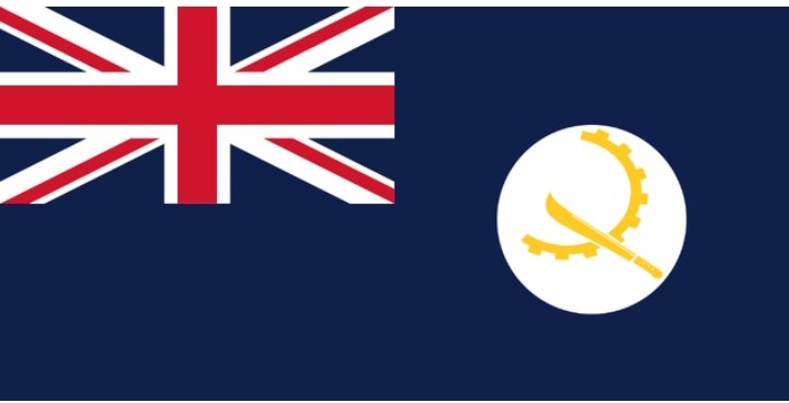 British Angola Flag 1800 - 1975
