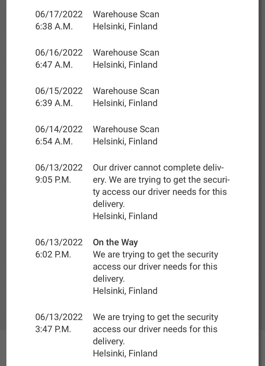 pekkaput's tweet image. Väkevää suorittamista @UPS:ltä. Taas kerran. Verkkokauppatilaukseni melkein kävi maanantaina kotiovella, jonka jälkeen se on loppuviikon hengaillut varastossa. #fail #upsfail #🤦‍♂️