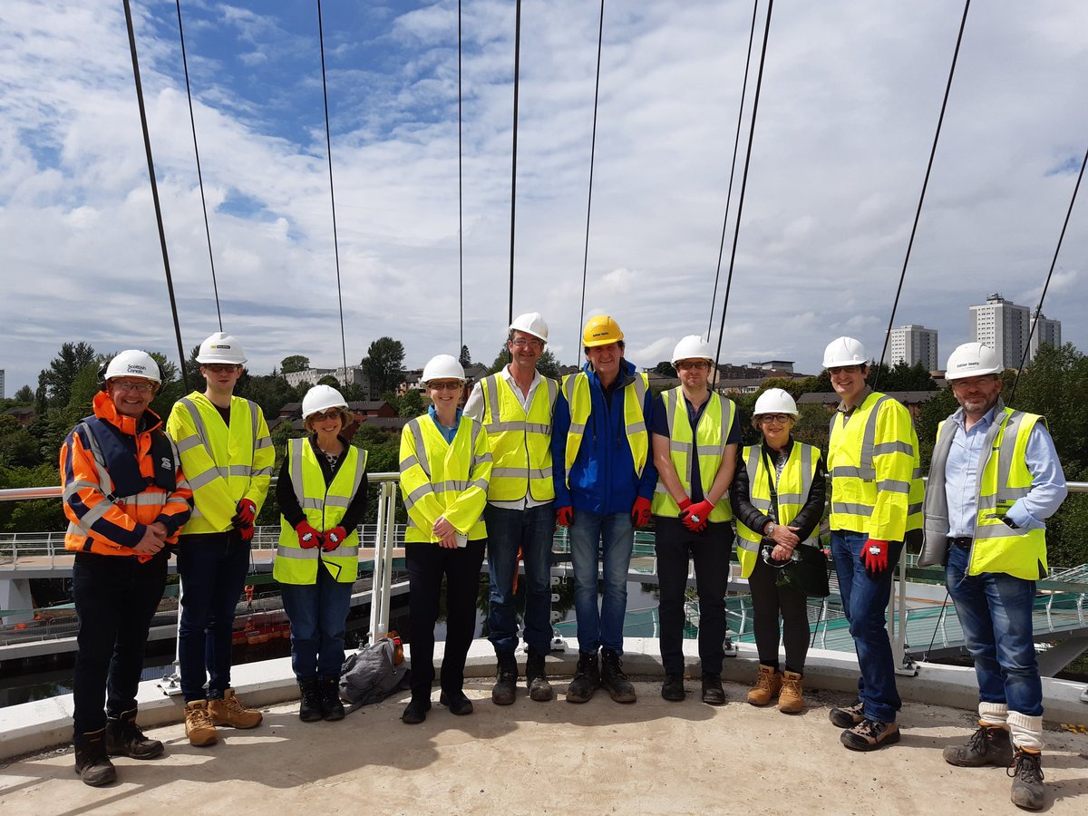 george_mcburnie's tweet image. Busy day yesterday at #Stockingfieldbridge.Visits from Ed McCann ICE president, Transport Scotland &amp;amp; Sustrans. Engineering,Active travel &amp;amp; Place making &amp;amp; Community art projects all on show.@scottishcanals @SustransScot @ICEScotland