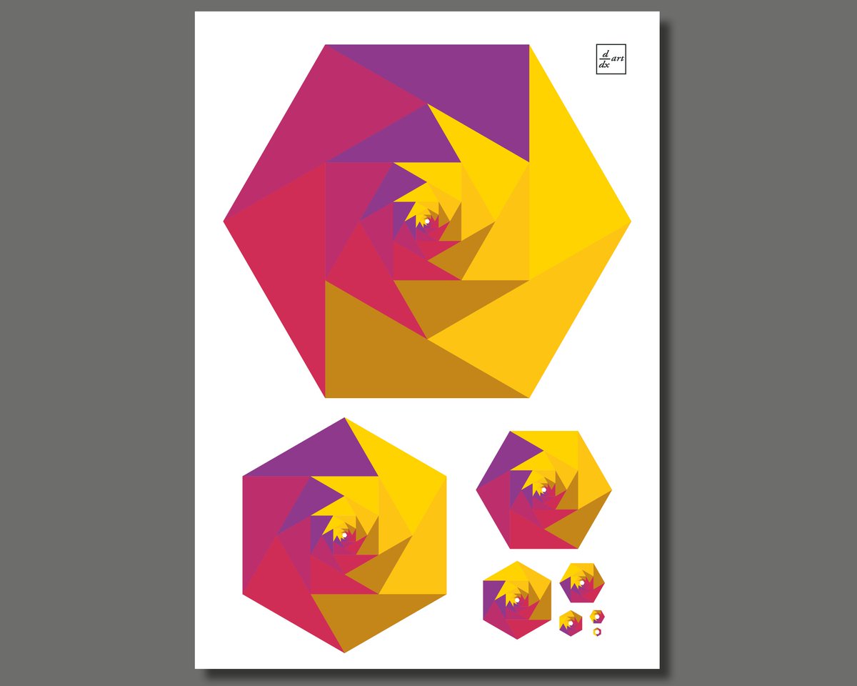 ddxart's tweet photo. One of the things that fascinates me about regular polygons is the way in which they contain the seeds of their own enlargement and diminution. Extend sides to reveal the vertices of a larger version, connect vertices to create a smaller version.
https://t.co/hKhsVBE5EX https://t.co/7HeR9mPW4A